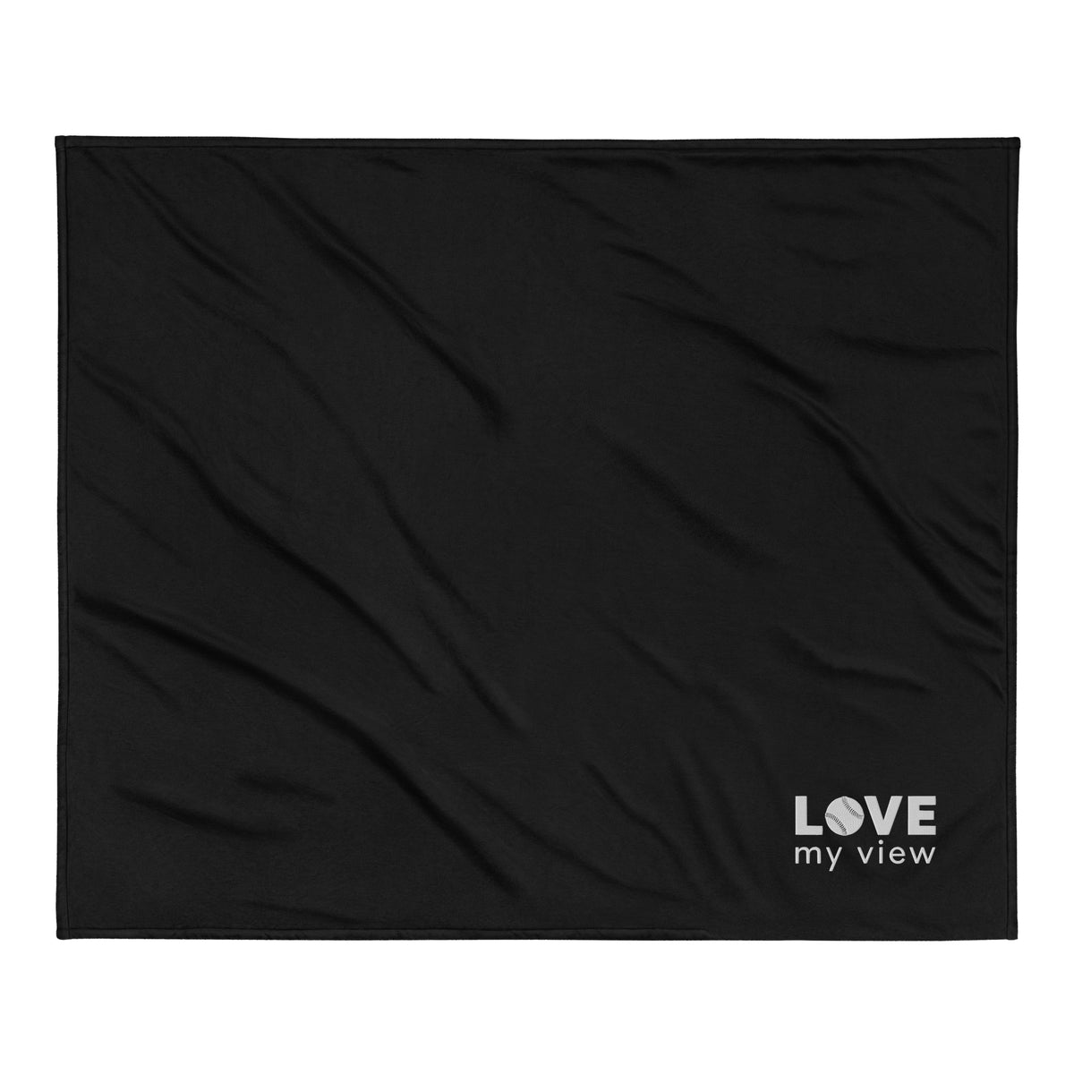 Premium sherpa blanket—Baseball