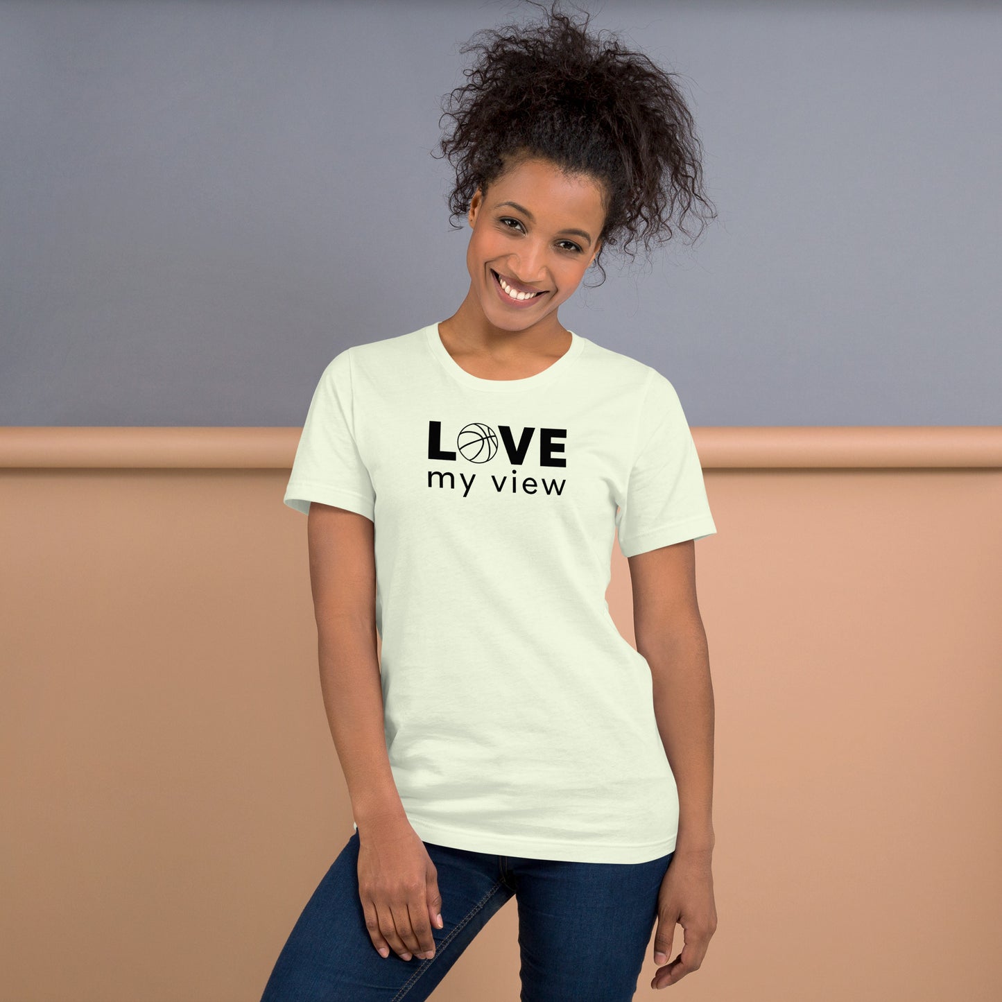 Basketball t-shirt (black lettering)