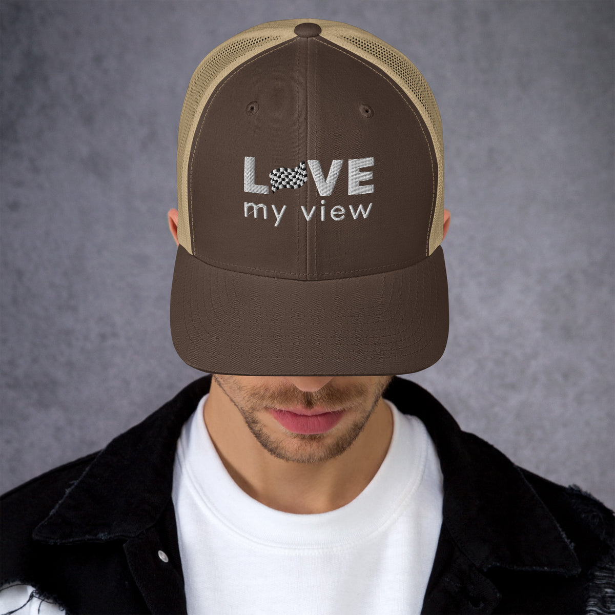 Trucker Hat — Car Racing (white lettering)
