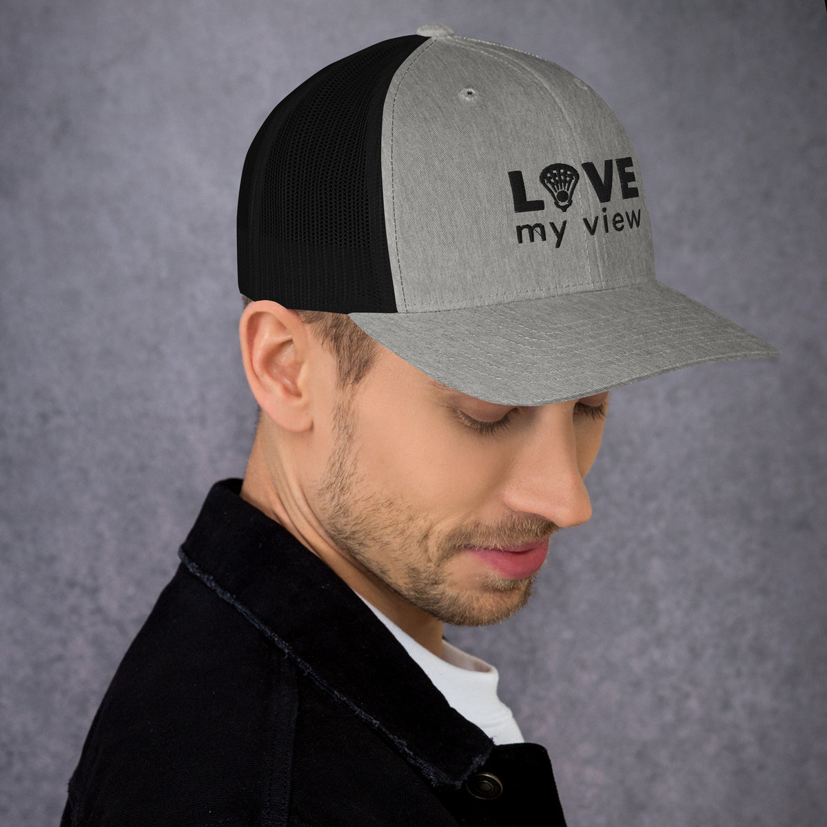 Trucker Hat — Lacrosse (black lettering)