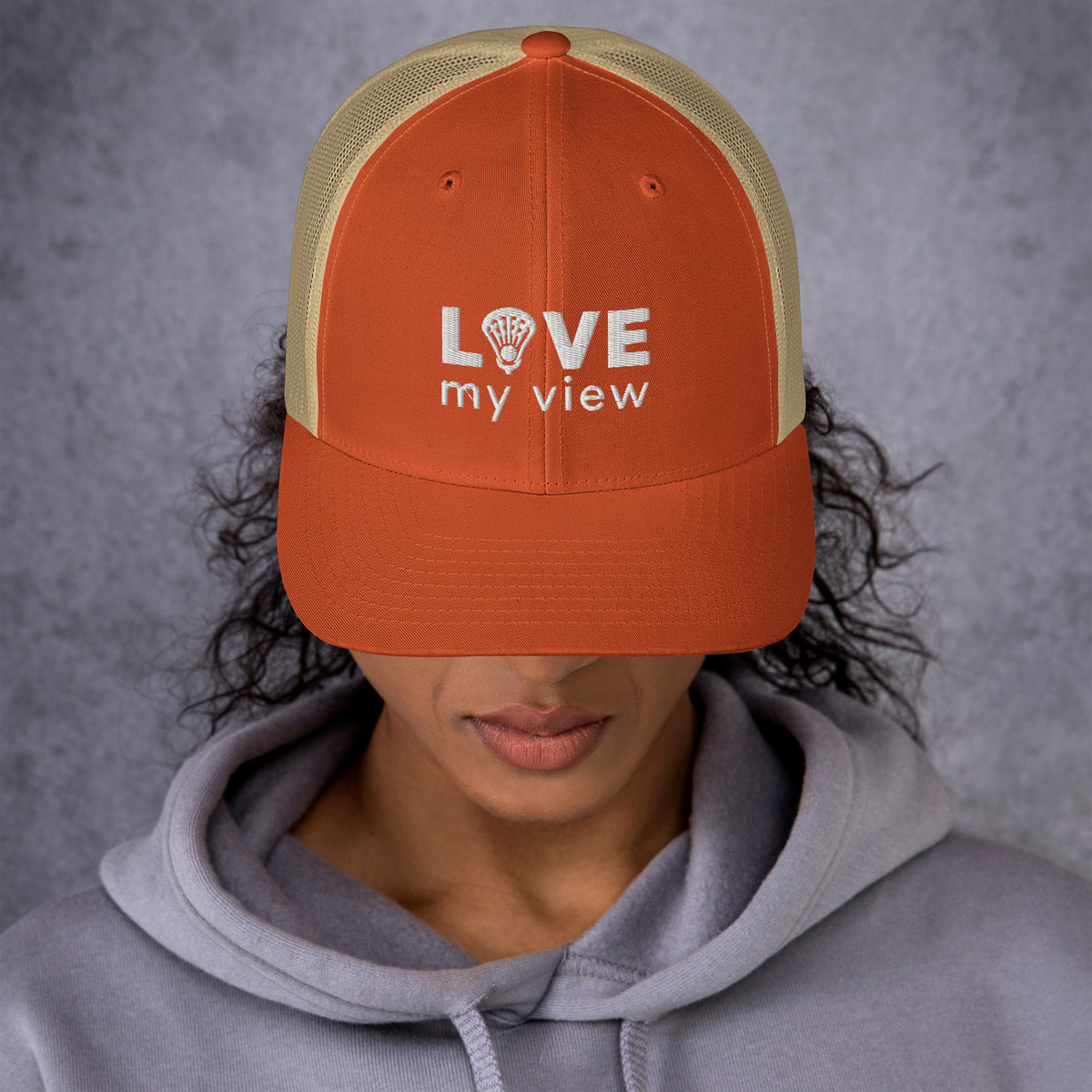 Trucker Hat—Lacrosse (white embroidery)