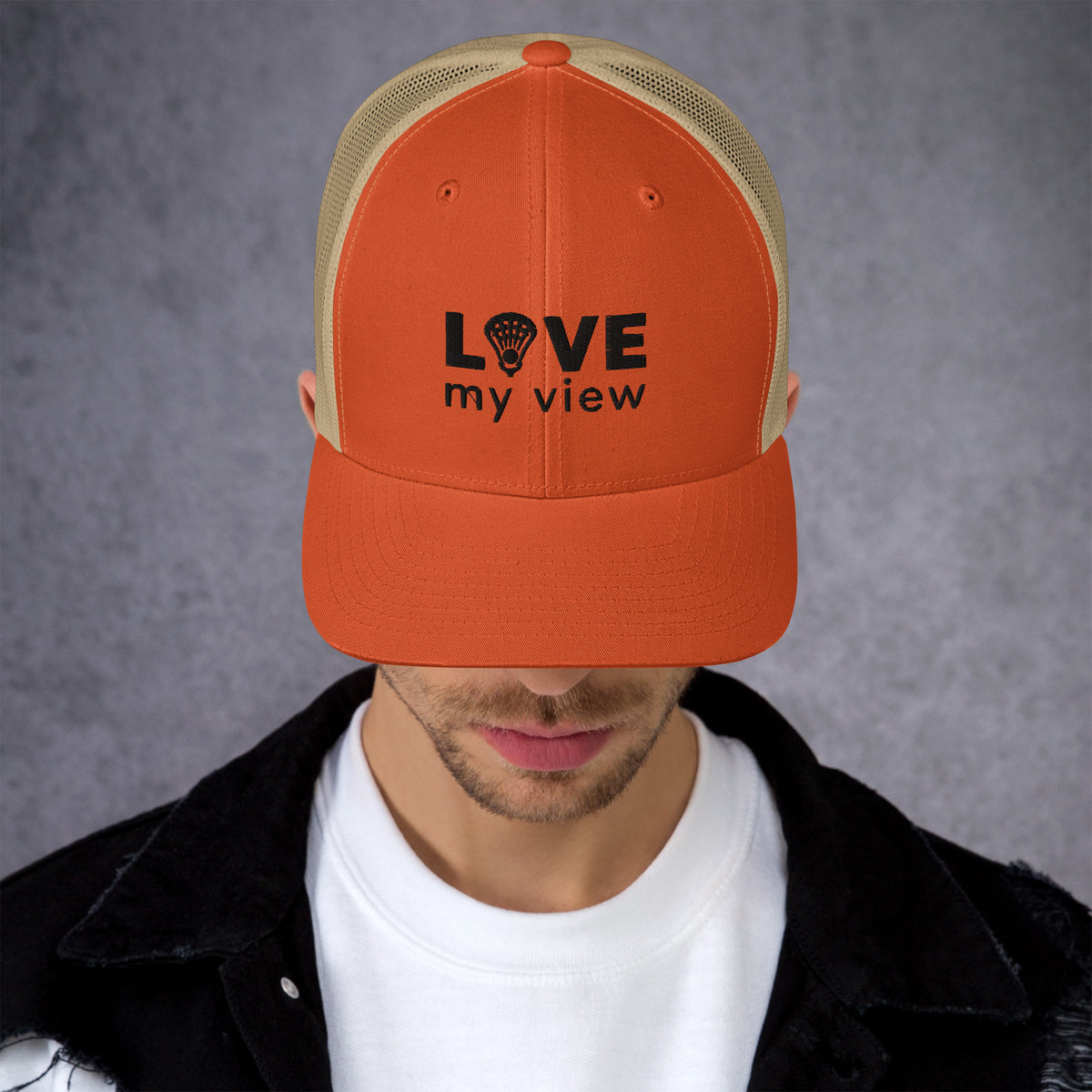 Trucker Hat — Lacrosse (black lettering)