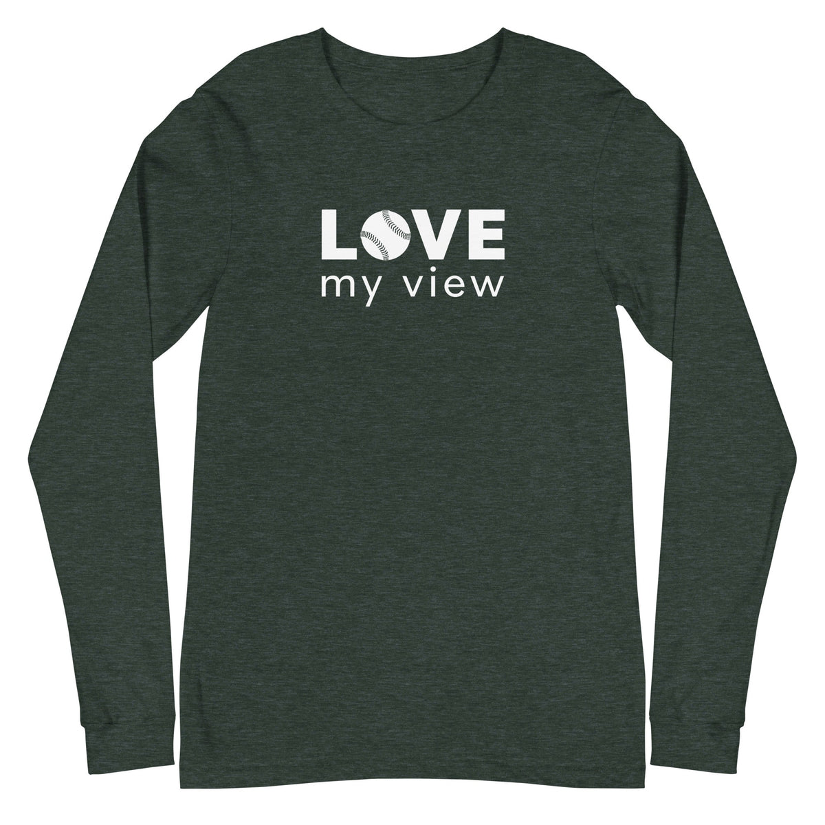 Long Sleeve Softball Tee (white lettering)