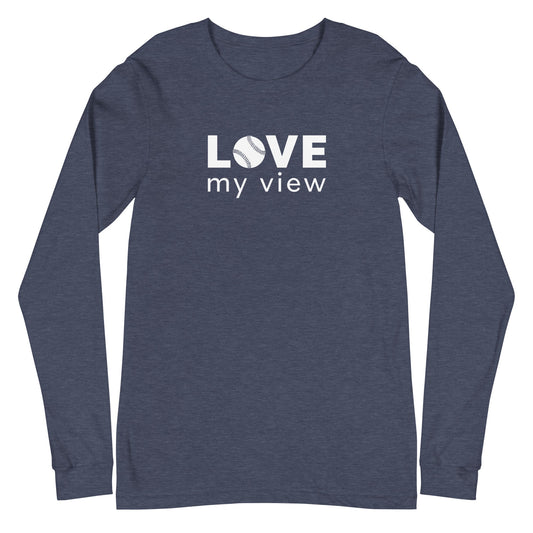Long Sleeve Softball Tee (white lettering)