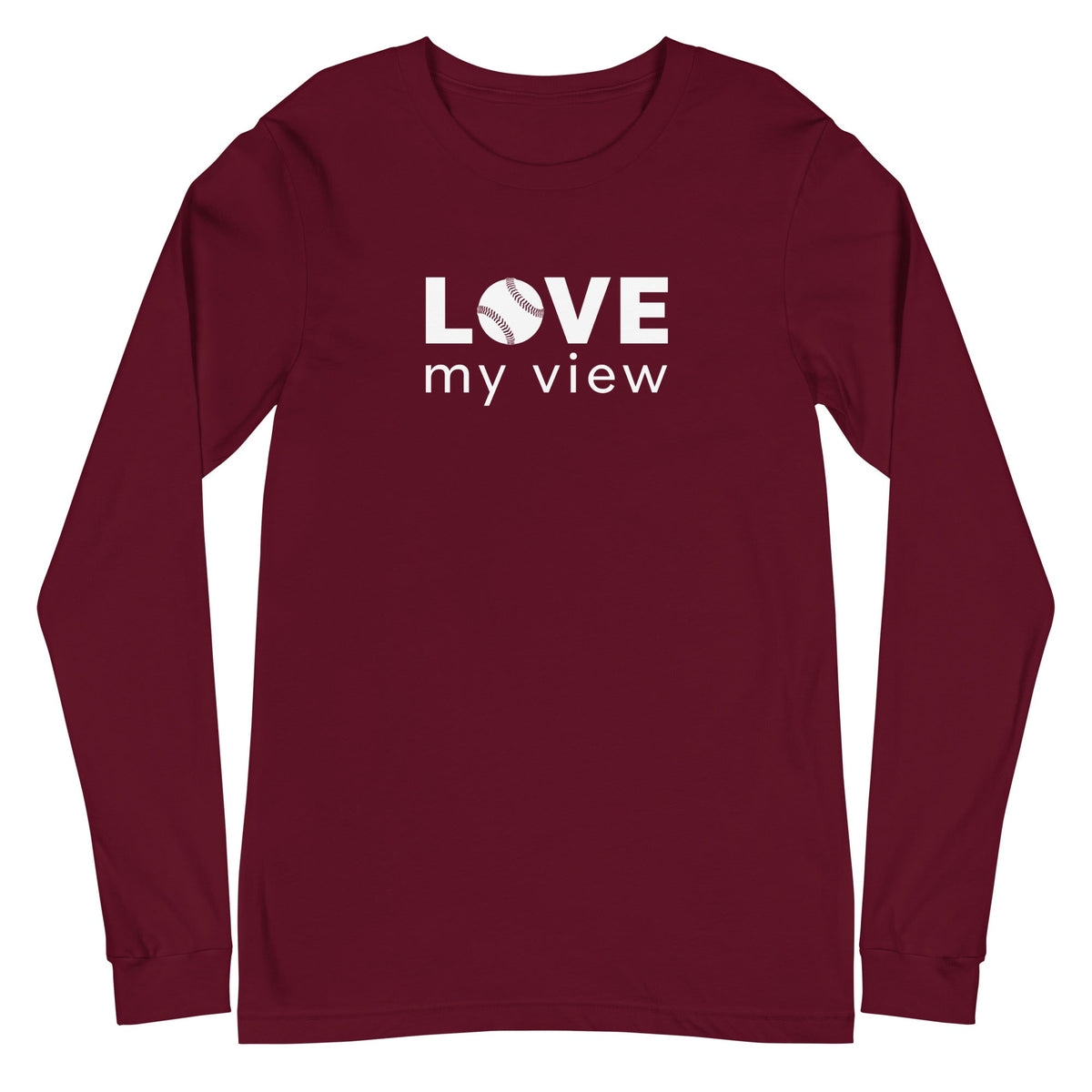 Long Sleeve Softball Tee (white lettering)