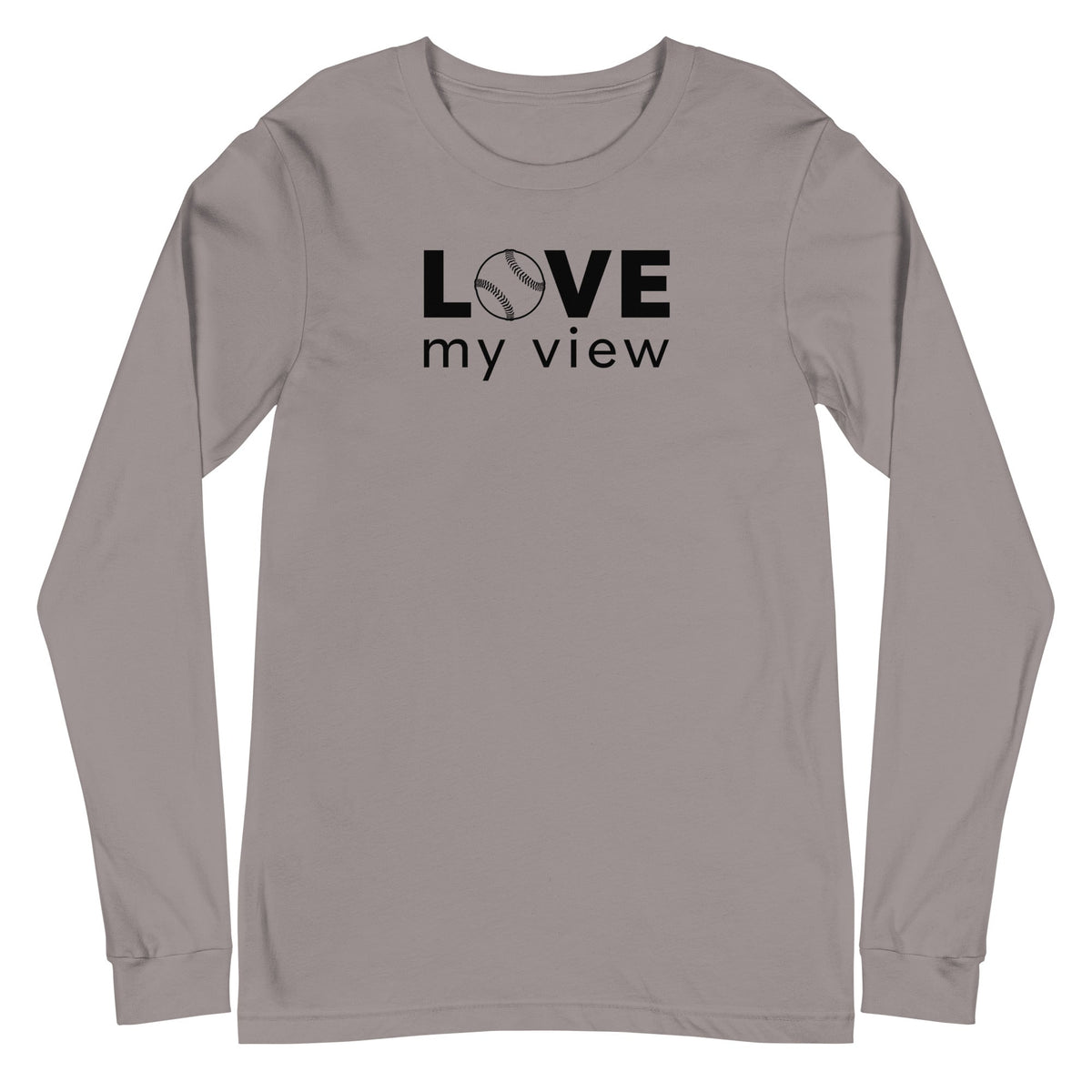 Long Sleeve Softball Tee (black lettering)