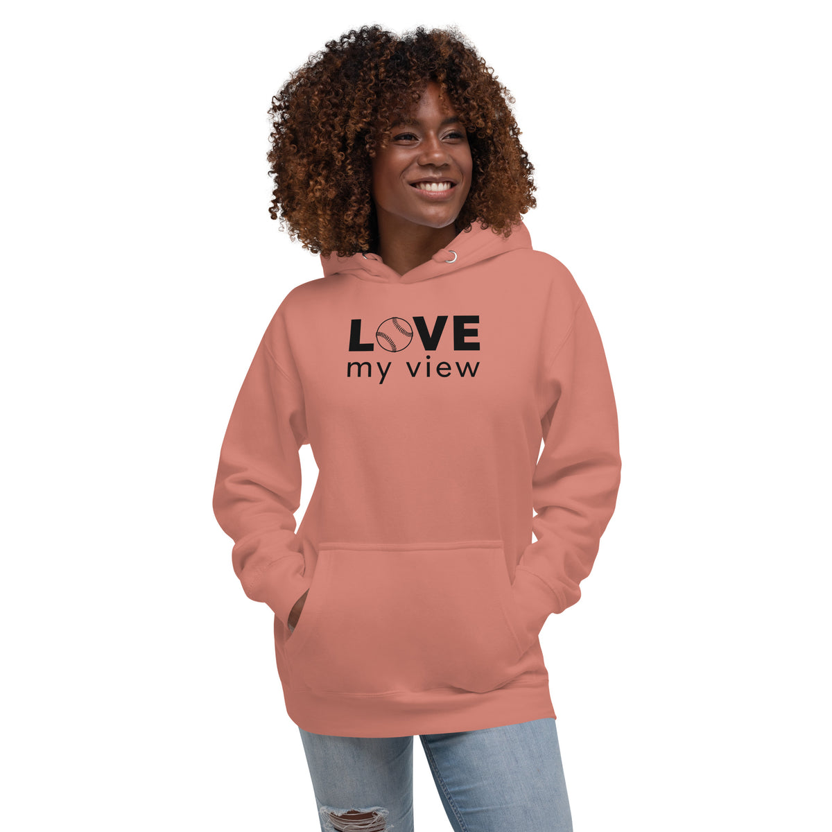 Baseball Hoodie (black lettering)