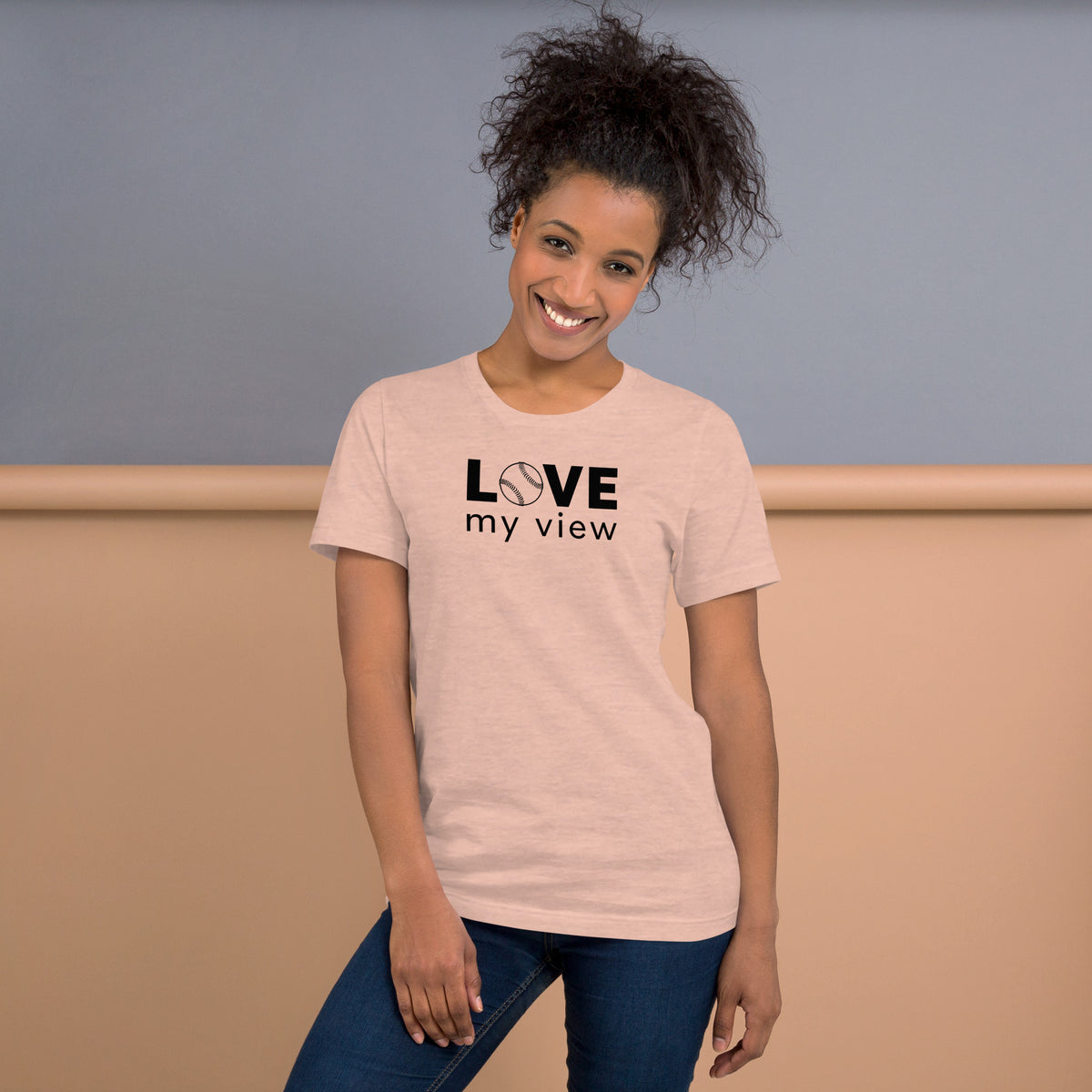 Baseball t-shirt (black lettering)