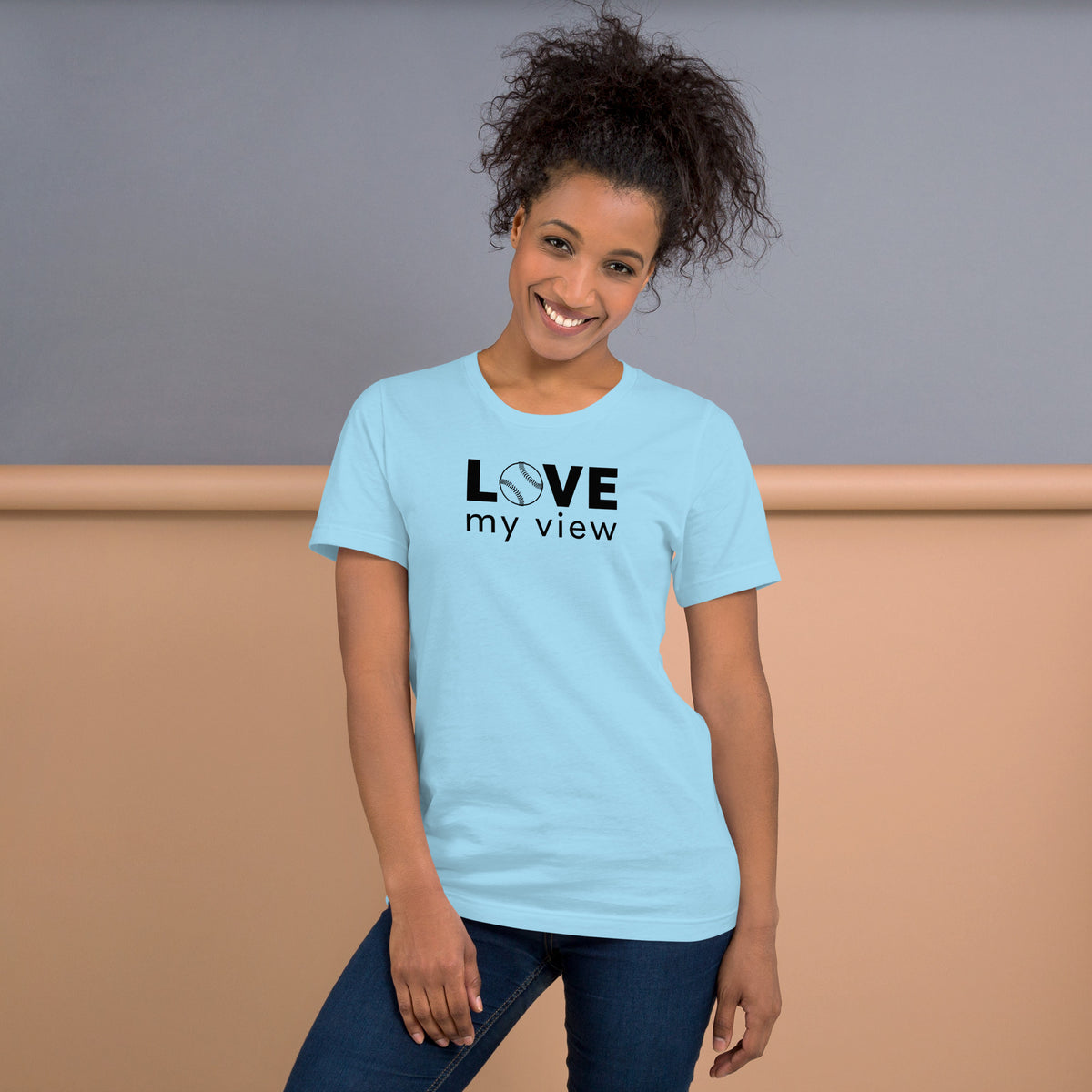 Baseball t-shirt (black lettering)